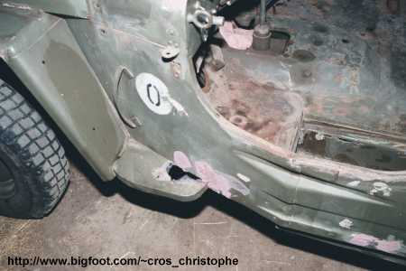 Marche pied avant gauche