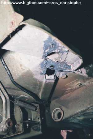 Marche pied avant gauche